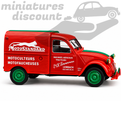 CITROËN 2CV CAMIONNETTE MOTO STANDARD (ROUGE) - NOREV - 1/43ème sous blister