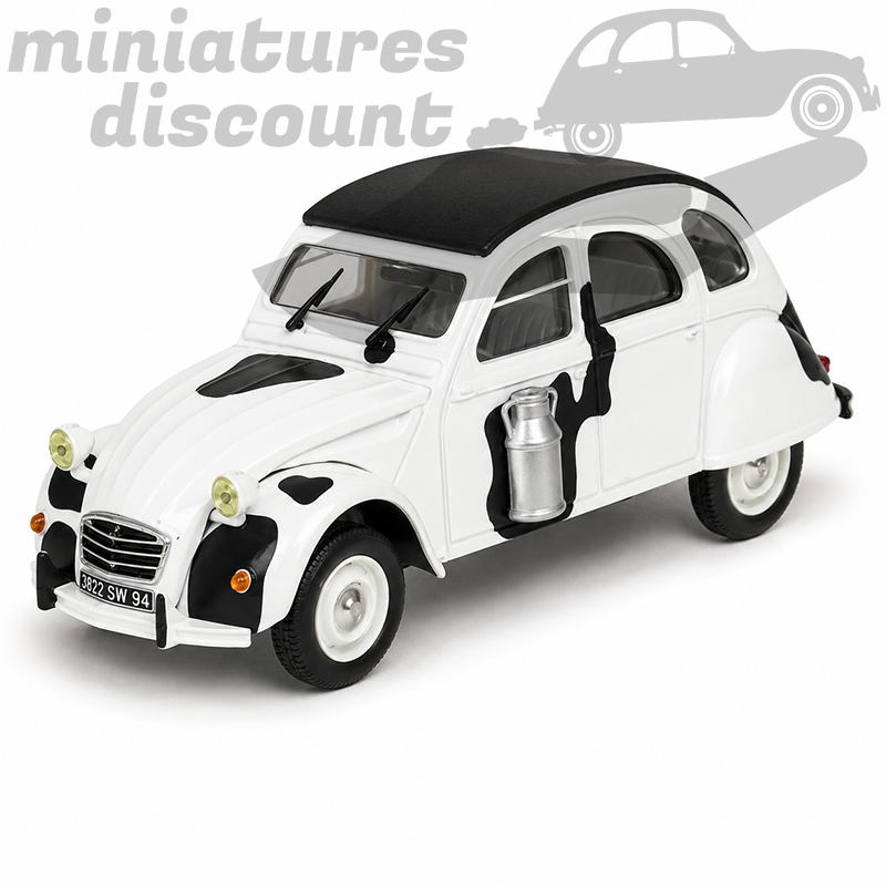 CITROËN 2CV "LA VACHE" (BLANC ET NOIR) - NOREV - 1/43ème sous blister