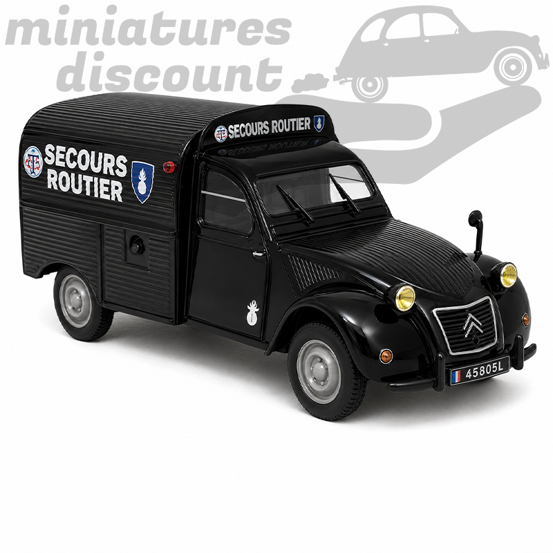 CITROËN 2CV CAMIONNETTE SECOURS ROUTIER ASSISTANCE (NOIR) - NOREV - 1/43ème sous blister