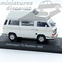 CAMPING CAR COMBI VOLKSWAGEN T3 WESTFALIA DE 1989 (BLANC) - 1/43ème sous blister