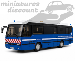 BUS LOHR L96 IRCGN 1996 DE LA GENDARMERIE LABORATOIRE MOBILE D'INVESTIGATION CRIMINELLE 1/43ÈME (BLEU) - IXO - 1/43ème sous blis