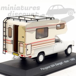 CAMPING-CAR PEUGEOT 504 DANGEL (BLANC-BEIGE) - 1/43ème sous blister