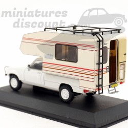 CAMPING-CAR PEUGEOT 504 DANGEL (BLANC-BEIGE) - 1/43ème sous blister