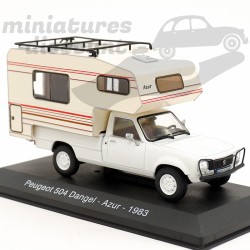 CAMPING-CAR PEUGEOT 504 DANGEL (BLANC-BEIGE) - 1/43ème sous blister