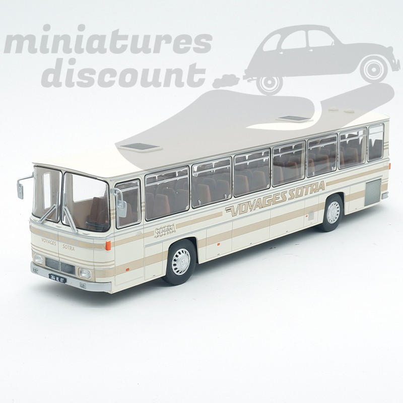 BUS AUTOCAR SAVIEM E7 DE 1970 (BEIGE) - 1/43ème sous blister