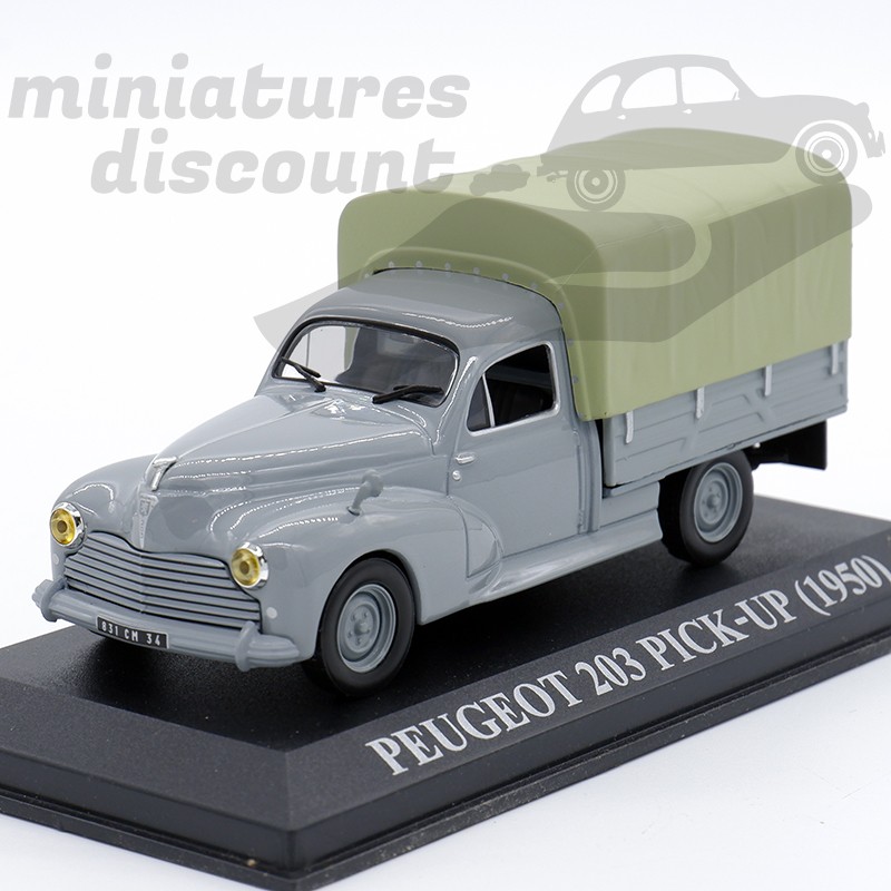 PEUGEOT 203 PICK UP 1950 (GRIS FONCÉ) - 1/43ème en boite