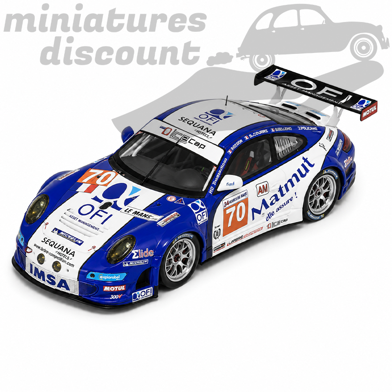 PORSCHE 997 GT3 RSR N°70 LM DE 2011 (BLANC) - SPARK - 1/43ème en boite