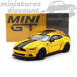 FORD MUSTANG LB-WORKS TRIPLE YELLOX (JAUNE) - MINI GT - 1/64ème en boite