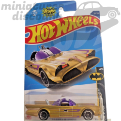 TV SERIES BATMOBILE HOT WHEELS (JAUNE) - 1/64ème sous blister