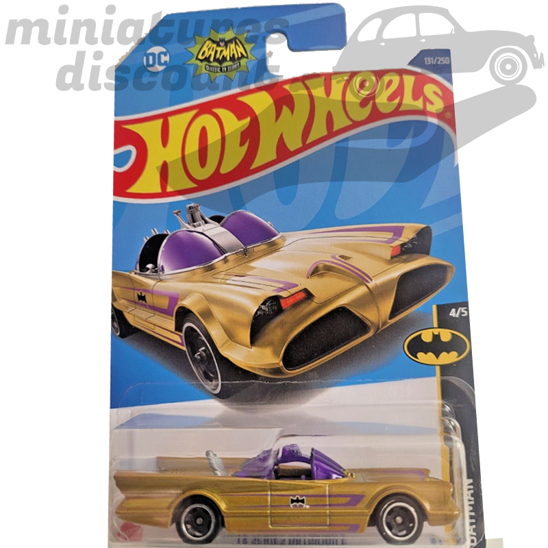 TV SERIES BATMOBILE HOT WHEELS (JAUNE) - 1/64ème sous blister