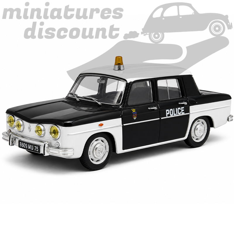 RENAULT 8 DE POLICE DE 1965 (NOIR) - NOREV - 1/43ème sous blister