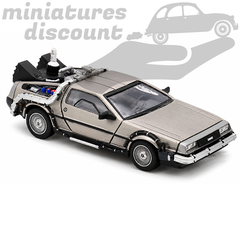 DELORÉAN, RETOUR VERS LE FUTUR II (GRIS CLAIR) - VITESSE - 1/43ème en boite