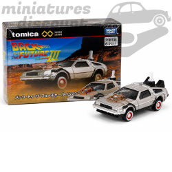 DELOREAN RETOUR VERS LE FUTUR 3 (GRIS) - TOMICA - 1/64ème en boite