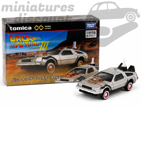 DELOREAN RETOUR VERS LE FUTUR 3 (GRIS) - TOMICA - 1/64ème en boite