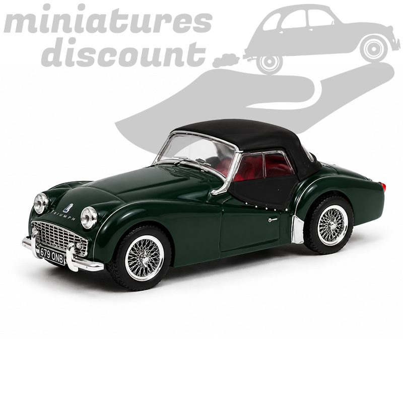 TRIUMPH TR3A DE CHEZ VITESSE (VERT) - 1/43ème en boite