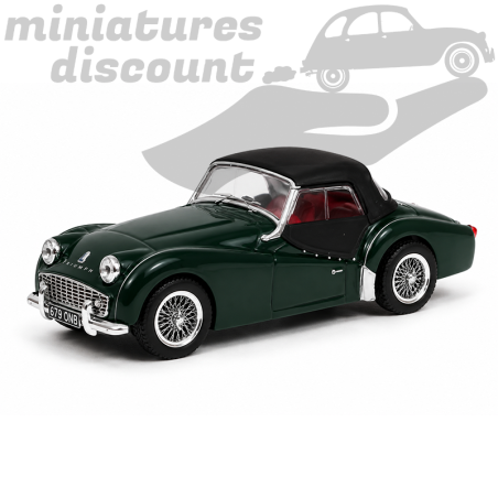 TRIUMPH TR3A DE CHEZ VITESSE (VERT) - 1/43ème en boite