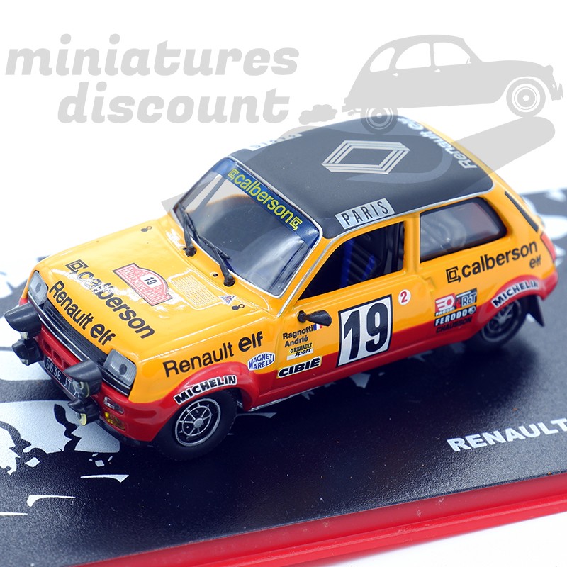 copy of RENAULT 5 ALPINE TURBO (JAUNE) - 1/43ème en boite