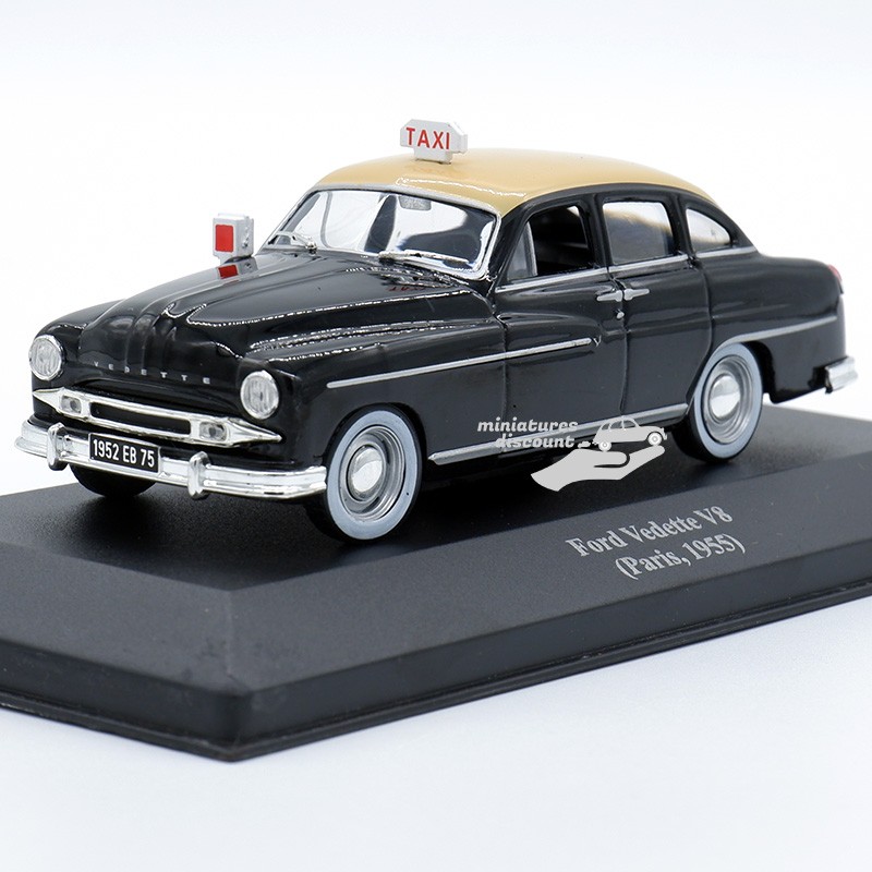 Miniature Ford Vedette V8 Taxi de Paris 1955 au 1/43 en boite