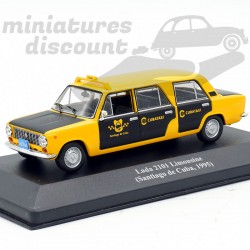 LADA 2101 LIMOUSINE TAXI SANTIAGO DE CUBA 1995 (JAUNE) - 1/43ème en boite