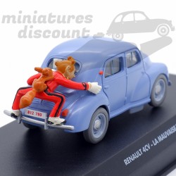 RENAULT 4CV "LA MAUVAISE TÊTE" SPIROU (BLEU) - 1/43ème en boite