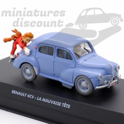 RENAULT 4CV "LA MAUVAISE TÊTE" SPIROU (BLEU) - 1/43ème en boite