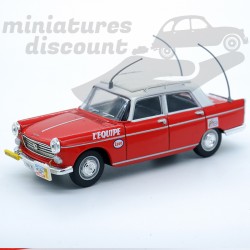 PEUGEOT 404 TOUR DE FRANCE "L'ÉQUIPE" (ROUGE) - NOREV - 1/43ème sous blister