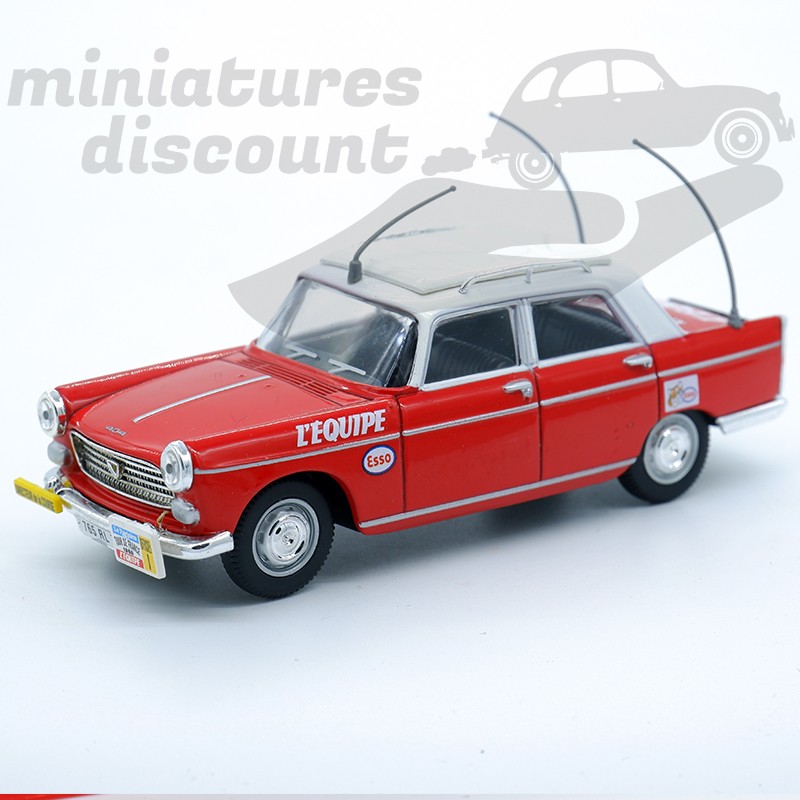 PEUGEOT 404 TOUR DE FRANCE "L'ÉQUIPE" (ROUGE) - NOREV - 1/43ème sous blister
