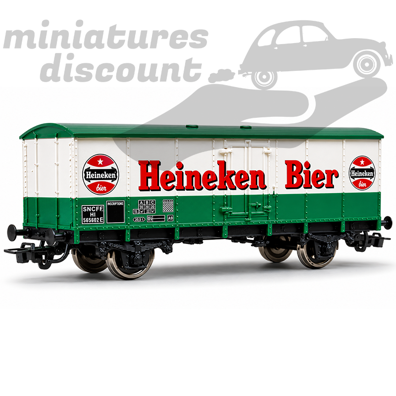WAGON HEINEKEN BIER (VERT) - JOUEF - 1/87ème en boite