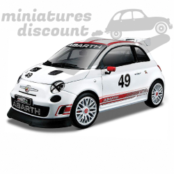 FIAT 500 ABARTH COURSE (BLANC) - BURAGO - 1/43ème en boite