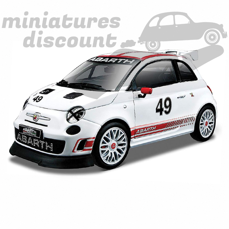 FIAT 500 ABARTH COURSE (BLANC) - BURAGO - 1/43ème en boite