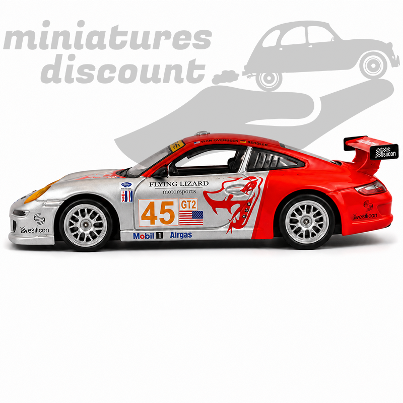 PORSCHE 911 GT3 NUMÉRO 45 (ORANGE) - BURAGO - 1/43ème en boite