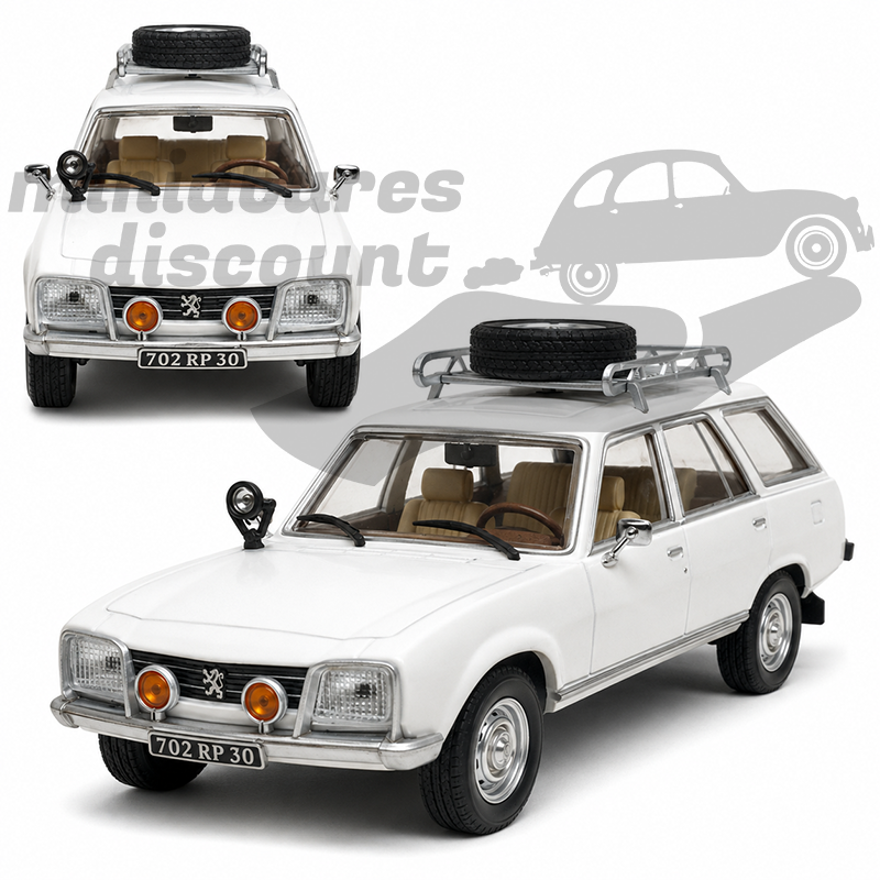 PEUGEOT 504 BREAK DANGEL (BLANC) - 1/43ème sous blister