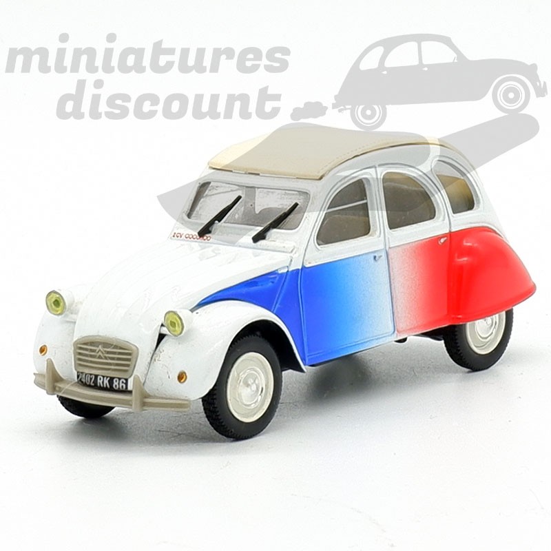 CITROËN 2CV 6 "COCORICO" (BLEU BLANC ROUGE) - NOREV - 1/43ème sous blister