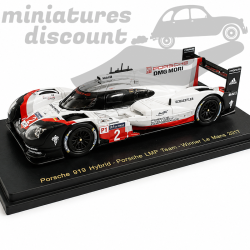 PORSCHE 919 HYBRIDE LE MANS 2017 WINNER (BLANC) - SPARK - 1/43ème en boite
