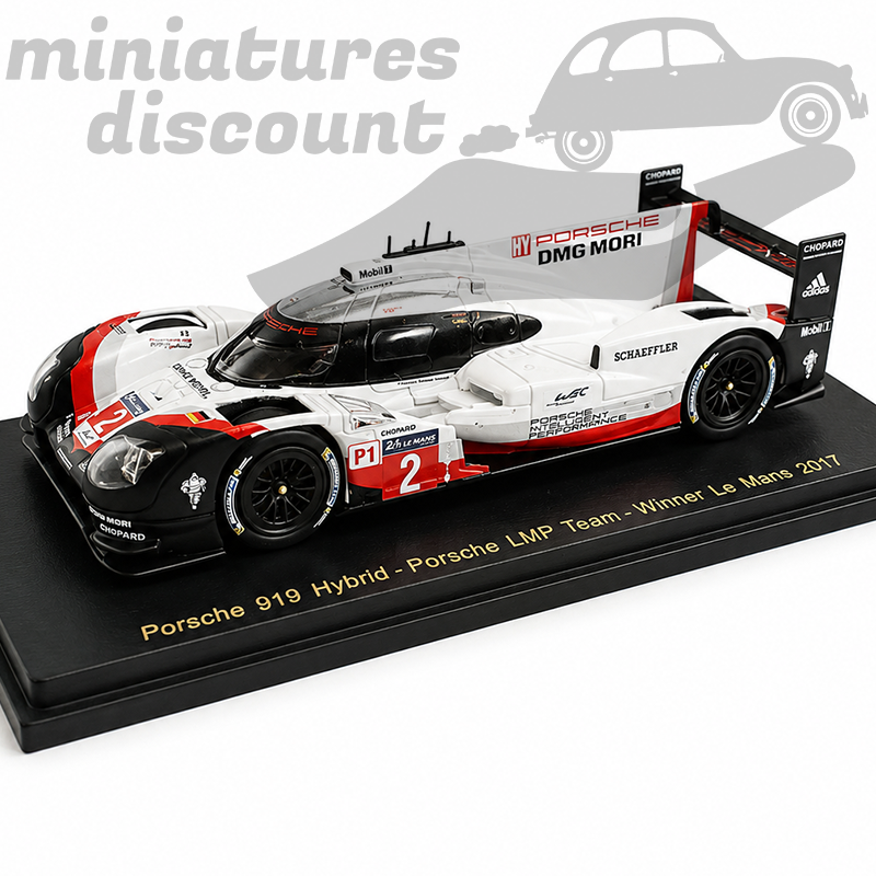 PORSCHE 919 HYBRIDE LE MANS 2017 WINNER (BLANC) - SPARK - 1/43ème en boite