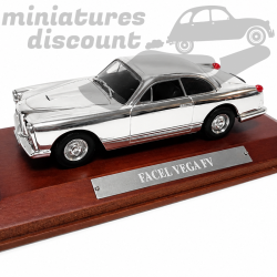 FACEL VEGA FV (CHROME) - 1/43ème sur socle