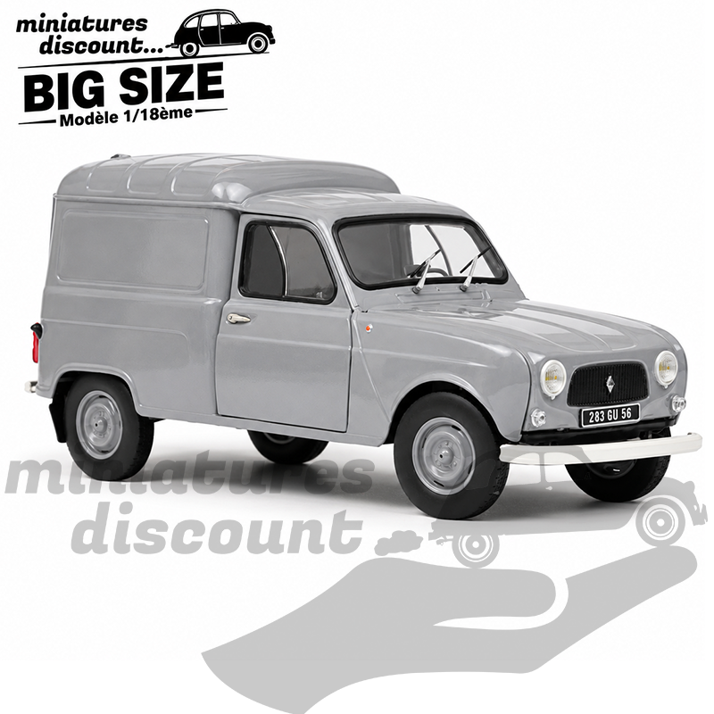 RENAULT 4L FOURGONNETTE (GRIS) - NOREV - 1/18ème en boite