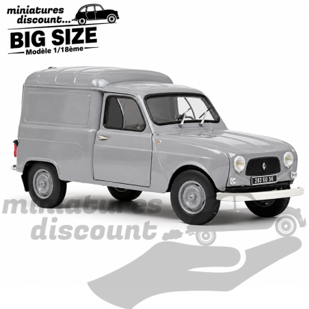 RENAULT 4L FOURGONNETTE (GRIS) - NOREV - 1/18ème en boite