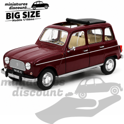 RENAULT 4L (ROUGE FONCÉ) - NOREV - 1/18ème en boite