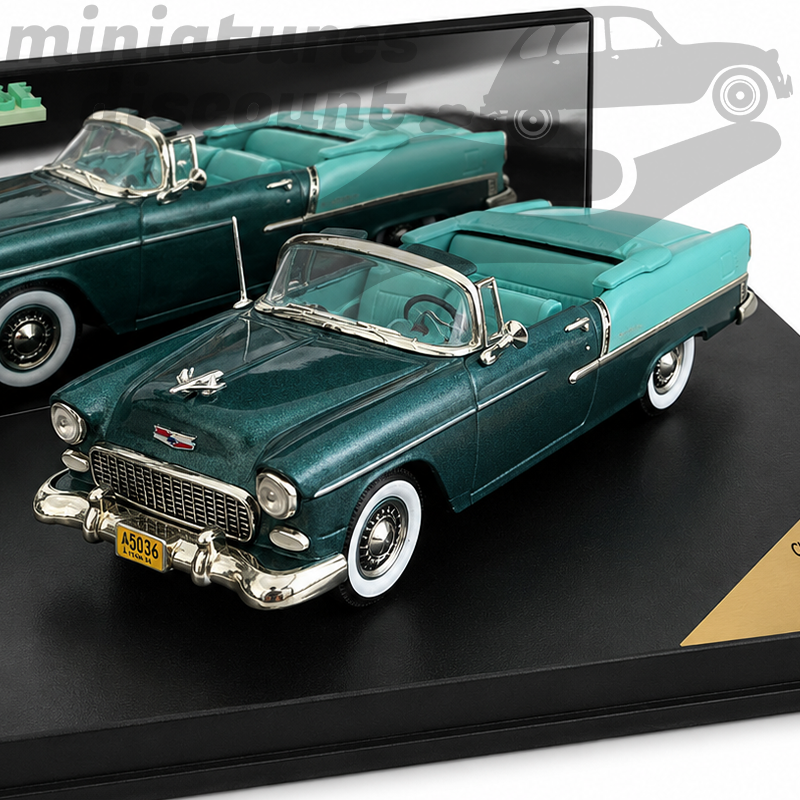 CHEVROLET BEL AIR 1955 OPEN CONVERTIBLE (Vert) - VITESSE - 1/43ème en boite
