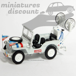 JEEP WILLYS ASSISTANCE TOUR DE FRANCE (BLANC) - NOREV - 1/43ème sous blister
