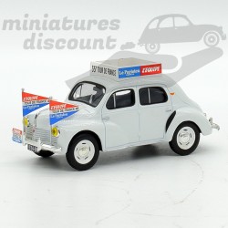 RENAULT 4CV "L'EQUIPE" DE 1948 TOUR DE FRANCE (BLANC) - NOREV - 1/43ème sous blister