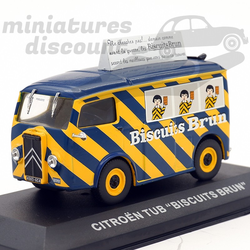CITROËN TUB HY "BISCUITS BRUN" (JAUNE) - 1/43ème en boite