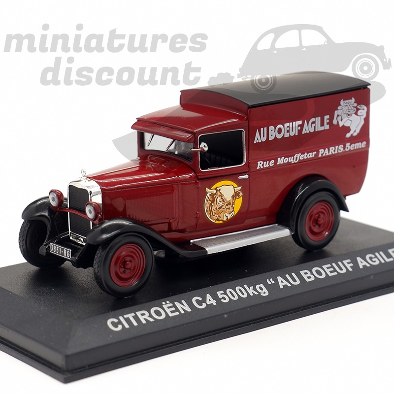 CITROEN C4 500KG "AU BOEUF AGILE" (BORDEAUX) - 1/43ème en boite
