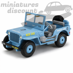 JEEP WILLYS NCB 540 (BLEU) - CORGI - 1/43ème sous blister