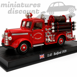CAMION DE POMPIERS, BEDFORD DE 1939 (ROUGE) - 1/43ème sous blister