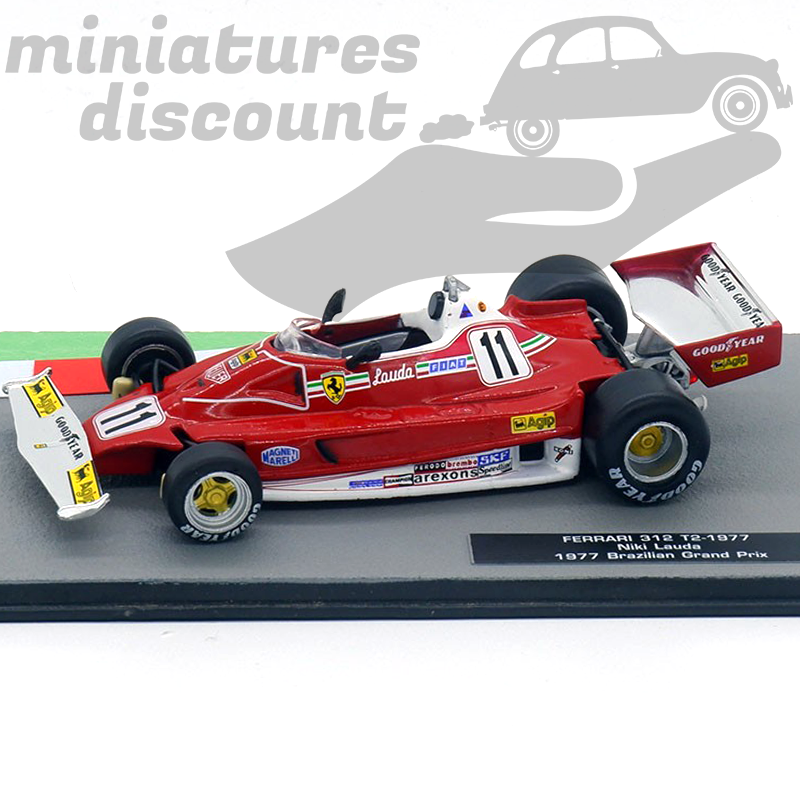 FERRARI 312 T2 DE 1977 1/43ÈME EN BOITE (ROUGE) - 1/43ème en boite