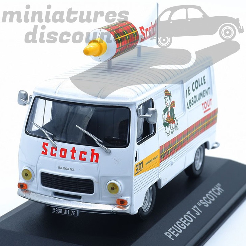PEUGEOT J7 "SCOTCH" (BLANC) - 1/43ème sous blister
