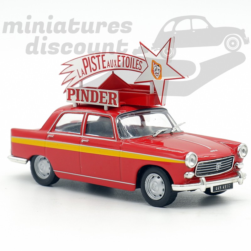 PEUGEOT 404 "PINDER" ROUGE CIRQUE PINDER (ROUGE) - 1/43ème sous blister