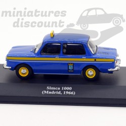 SIMCA 1000 TAXI DE MADRID EN 1966 (BLEU) - 1/43ème en boite
